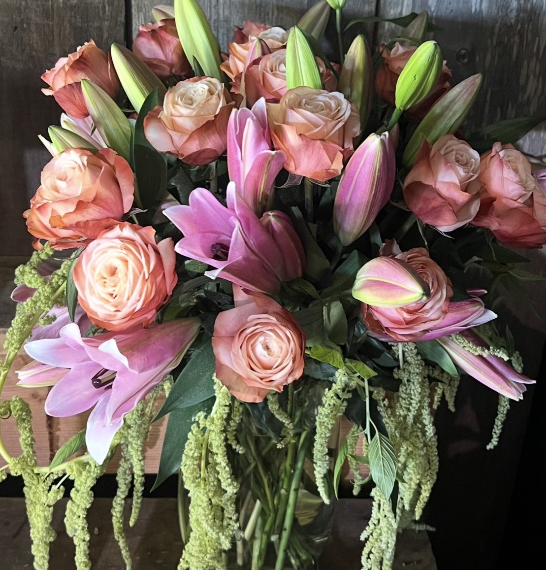 Lilies and Roses from Napa Flowers